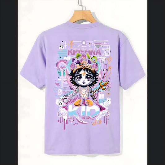 Krishna Kid Graphic T-Shirt – Playful Divine Artwork